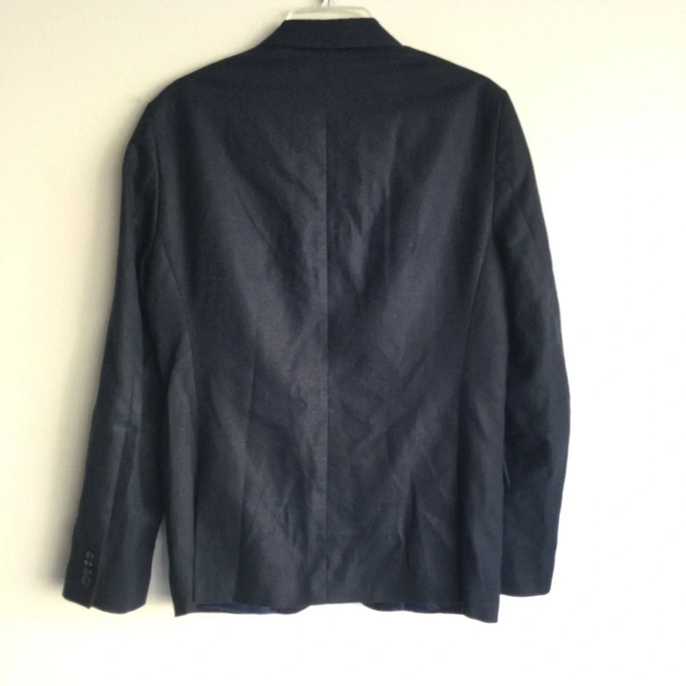 SCOTCH & SODA Men’s Linen Cotton Blend Blazer Navy Blue Sz Large/EU 50